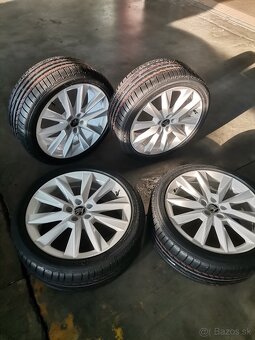 Škoda letná sada 215/40 R17 + disky Savio - 3