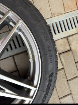 Alu disky 5x112 r18 +zimne pneu 225/45r18 - 3
