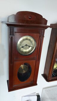 Predám funkčné starožitné hodiny DUFA polbicie dvojton - 3