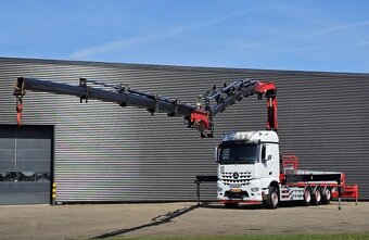 Mercedes-Benz Arocs 2553-8x4–Valník+HR-HMF 50 t/m+JIB-EURO 6 - 3