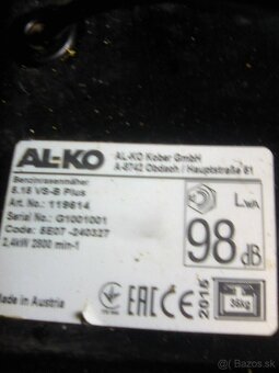 Kosačka s pojazdom Alko - 3