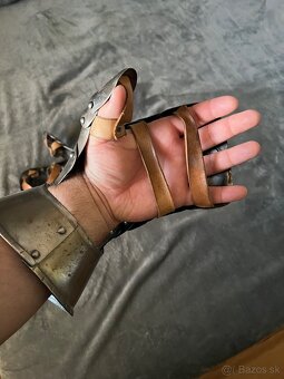 Plechové rukavice – LARP, reenactment, cospay - 3