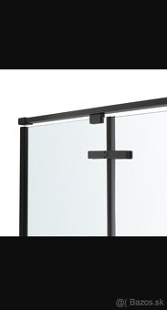 Predám sprchové dvere elizi čierne 90cm - 3