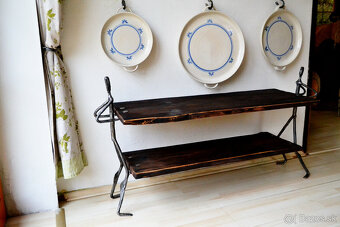 Botník - konzolový stolek - "Dva nosiči" - 3