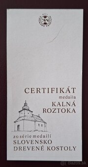 Pamätná medaila Kalná Roztoka. - 3