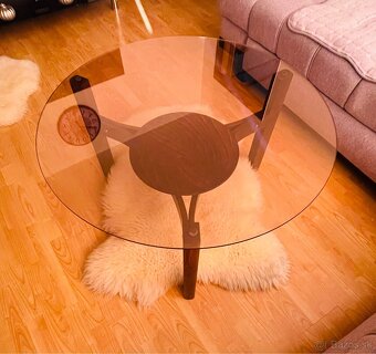 Sklenený kávový stolík - 3