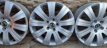 Predám Orginal SKODA FLASH elektrony 5X112 R17 - 3