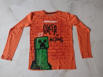 MINECRAFT tričká v.158/164 a 170/176 dlhý rukáv - 3