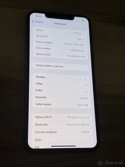 Predám Apple iPhone 11 PRO MAX 256GB Black Malé Známky - 3