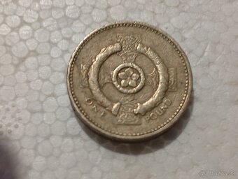 Predám veľmi vzácnu mincu One Pound 1996 error - 3