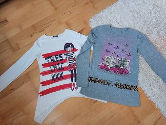 Predlzene tricko 134/140 + biele zdarma - 3