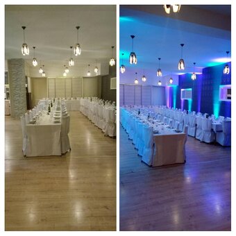 Osvetlenie, plazivý dym, iskry - 3