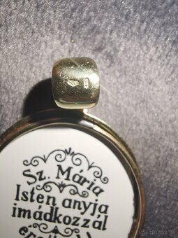 Prívesok madonka, 14k zlato - 3