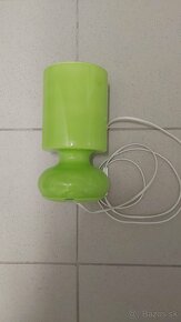 lampa zo skla stolová, zelenej farby, v25cm - 3
