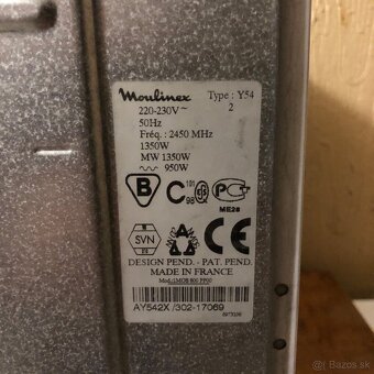 Funkčnú mikrovlnku Moulinex s grillom za 35 eur predám v BA - 3