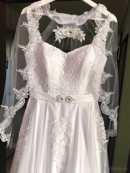 Svadobné šaty-veľkost 38 - 3