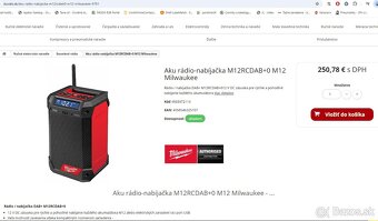 MILWAUKEE M12™ Rádio / nabíjačka DAB+ - 3