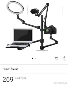 Profesionálny stojan, držiak na 7 ks techniky - 3