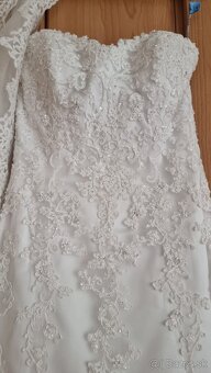Predám nádherné svadobné šaty - 3