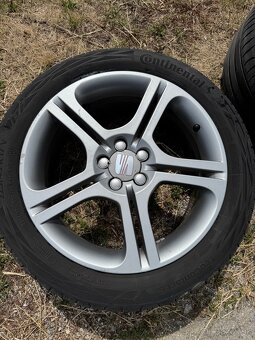originál disky SEAT R17 – 5x100 + letné pneumatiky - 3