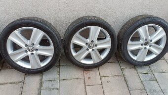 5x112 R17 VW HLINÍKOVÉ DISKY 205/50 R17 LETNÉ PNEUMATIKY - 3