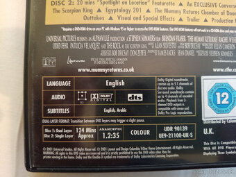 predám DVD The Mummy - Returns - 3
