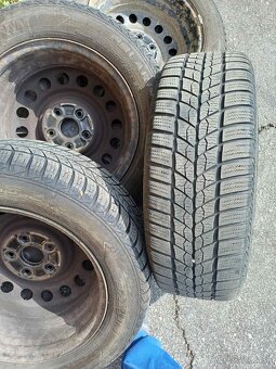 Zimné pneumatiky 205/60 R16 Barum Polaris 2 + plechové disky - 3