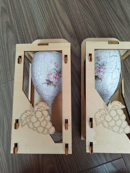 Poháre v drevenom boxe - 3