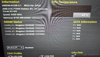ASUS A88XM-A  USB 3.1 + A10-7700K - 3