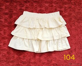 Dievčenské nohavice, tričko a sukňa 104 - 3