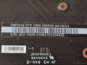 Predane-MSI GeForce GTX 1060 ARMOR 6G OCV1 - 3
