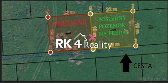 RK4 Reality - NA PREDAJ - Stavebný pozemok - obec Snežnica - - 3