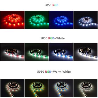 Led barevne pasky RGB s trafem a dalkovým ovladače - 3