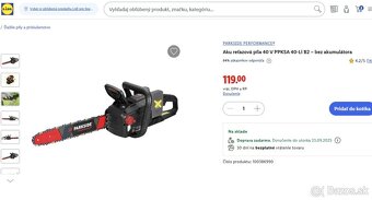 PARKSIDE PERFORMANCE®Aku reťazová píla PPKSA 40-Li - 3