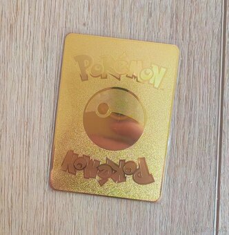 Zlaté kovové Pokémon karty - 3
