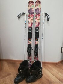 Predám dievčenske lyže Tecnopro+lyžiarky a palice ZADARMO - 3