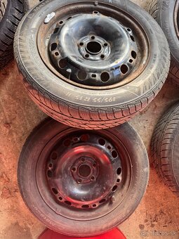R15 zimná sada ŠKODA FABIA rozteč 5x100 195/55R15 - 3