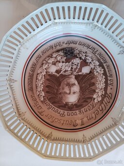 Porcelánové talíře - Wilhelm II., Rakusko Uhorsko - 3