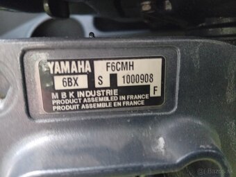 Predám lodny motor Yamaha 6hp stvortakt - krátka noha - 3