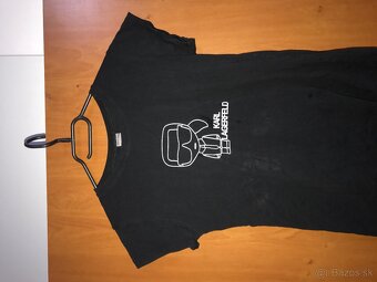 KARL LAGERFELD black damske tricko S made in italy - 3