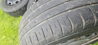 Predám plechové disky r14 5ks s letnými gumami - 3