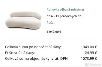 Pohodlný štýlový gauč na predaj – Dunajská Streda - 3