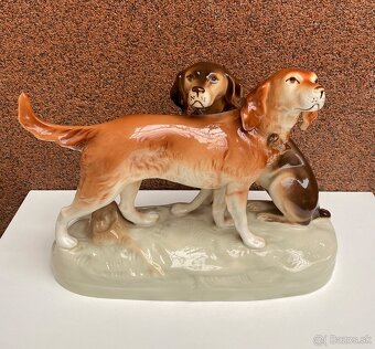 2 sošky psov Royal Dux - 3