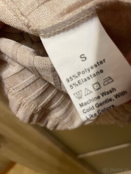 Predám béžové šaty veľ. S-M - 3