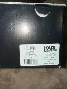 karl lagerfeld original damske letne slapky na platforme - 3
