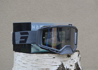 Predám mx atv enduro okuliare sivé shot zrka. sklo - 3