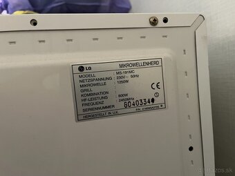 Mikrovlná rúra LG - 3