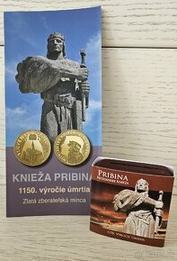 Zlata zberatelska minca 100€ Knieza Pribina 2011 - 3