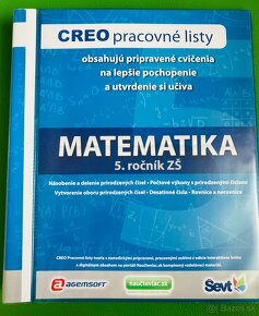 Matematika pre 5. a 6. ročník - pracovné zošity a kniha - 3