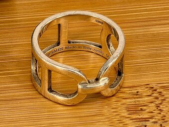 Hermès strieborný prsteň Ag 925 - 3